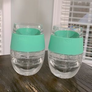 Host Wine Freeze Cooling Cups in Mint (SET OF 2)